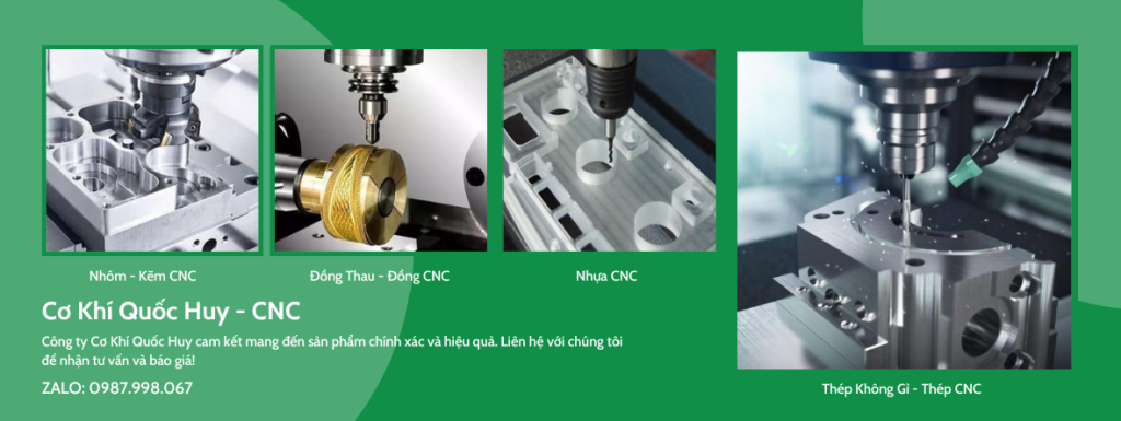 Xưởng gia công cơ khí chính xác CNC Quốc Huy tại Bắc Ninh